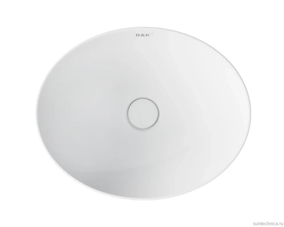 Накладная раковина D&K Matrix DT1390708 матовый фарфор, 41 см
