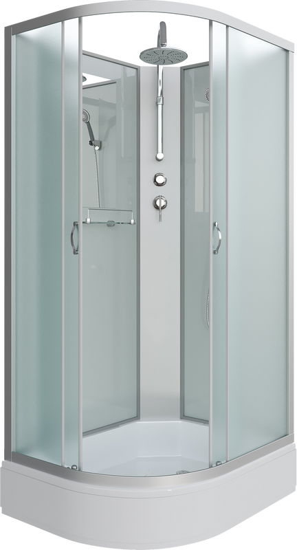 Душевая кабина Niagara Classic NG-33184-14RBKT 110х80 см, без крыши, с тропическим душем