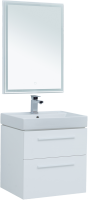 Мебель для ванной комнаты Aquanet Nova 60 2 ящика, белый глянец