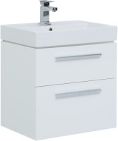 Мебель для ванной комнаты Aquanet Nova 60 2 ящика, белый глянец