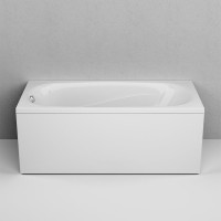 Акриловая ванна AM.PM Tender Oval 150x70 см, пристенная, белая, с каркасом