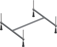 Акриловая ванна AM.PM Tender Oval 150x70 см, пристенная, белая, с каркасом