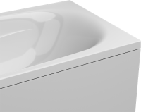 Акриловая ванна AM.PM Tender Oval 150x70 см, пристенная, белая, с каркасом