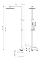 Душевая стойка Wonzon & Woghand Triumph WW-564601-CR хром