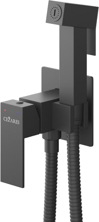 Гигиенический душ Cezares Slider SLIDER-DIF-NOP С ВНУТРЕННЕЙ ЧАСТЬЮ, матовый черный
