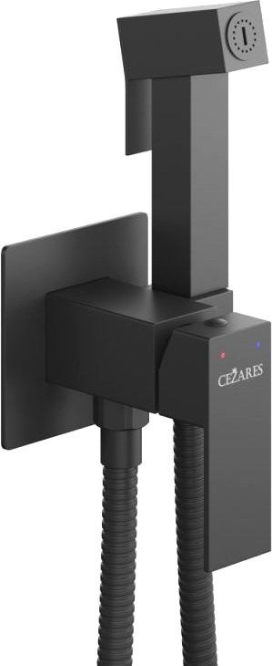 Гигиенический душ Cezares Slider SLIDER-DIF-NOP С ВНУТРЕННЕЙ ЧАСТЬЮ, матовый черный
