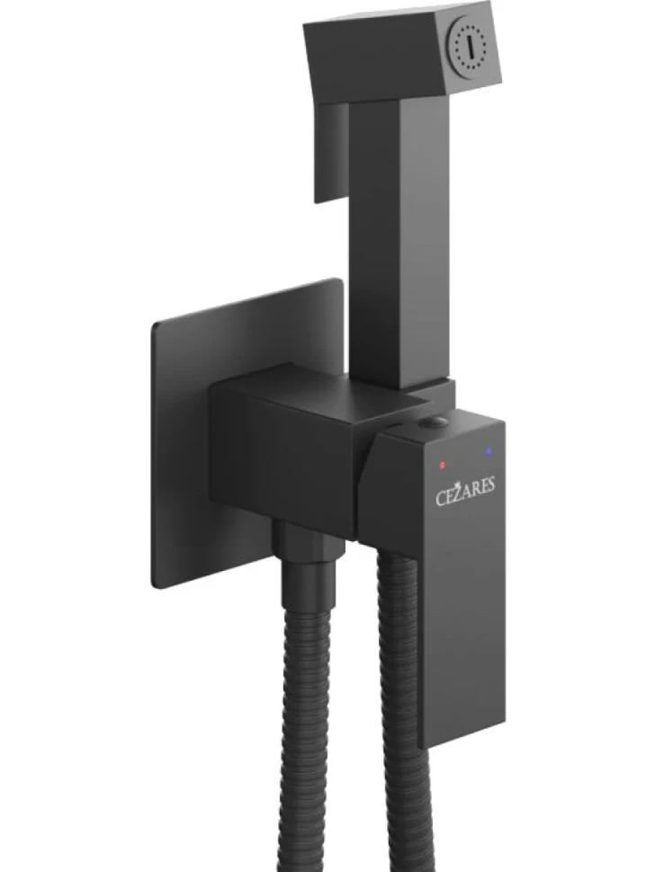 Гигиенический душ Cezares Slider SLIDER-DIF-NOP С ВНУТРЕННЕЙ ЧАСТЬЮ, матовый черный