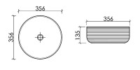 Накладная раковина Ceramicanova Element CN6073MH матовый антрацит