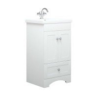 Тумба под раковину без столешницы Corozo Техас 50 напольная, матовая белая