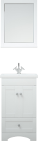 Тумба под раковину без столешницы Corozo Техас 50 напольная, матовая белая