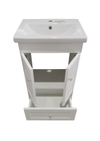 Тумба под раковину без столешницы Corozo Техас 50 напольная, матовая белая
