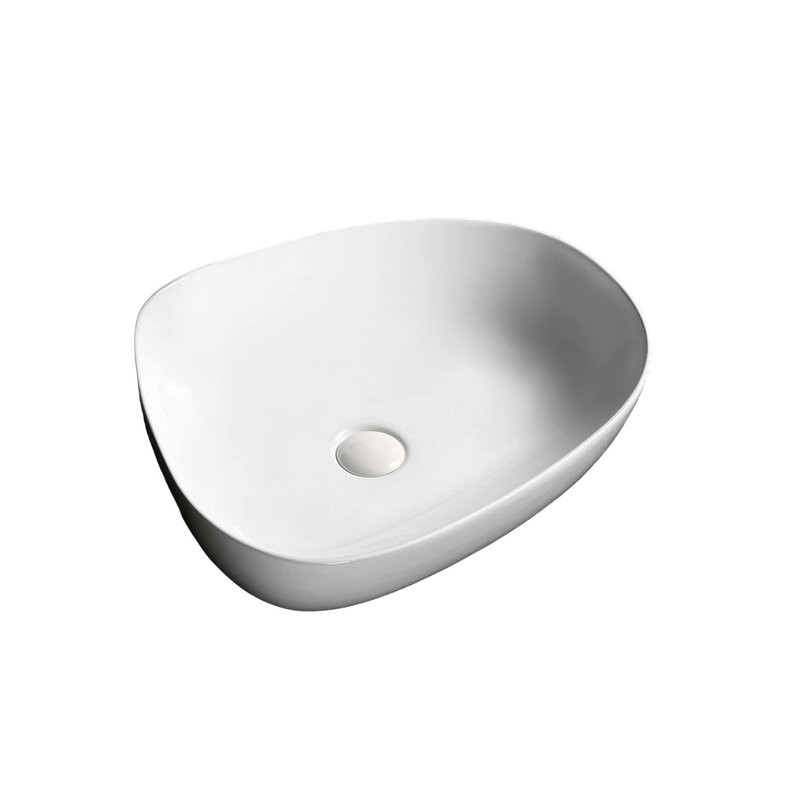 Накладная раковина Ceruttispa CR0044C 55 глянцевая белая