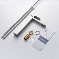 Смеситель для раковины Shevanik S7011L сатин Смеситель для раковины Shevanik S7011L сатин