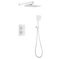 Душевой комплект Abber Weiss Insel AF8051W С ВНУТРЕННЕЙ ЧАСТЬЮ, белый