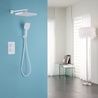 Душевой комплект Abber Weiss Insel AF8051W С ВНУТРЕННЕЙ ЧАСТЬЮ, белый