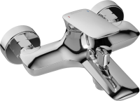 Душевой комплект Смеситель BOND Cube B03-3100 хром + Стойка Circle B01-8800 хром