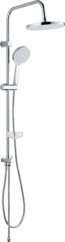 Душевой комплект Смеситель BOND Cube B03-3100 хром + Стойка Circle B01-8800 хром