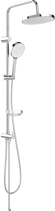 Душевой комплект Смеситель BOND Cube B03-3100 хром + Стойка Circle B01-8800 хром