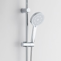 Душевой комплект Смеситель BOND Cube B03-3100 хром + Стойка Circle B01-8800 хром