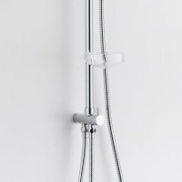 Душевой комплект Смеситель BOND Cube B03-3100 хром + Стойка Circle B01-8800 хром