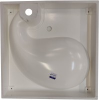 Раковина над стиральной машиной Altasan Subra 60 белая, квадратная, искусственный камень, с комплектом кронштейнов