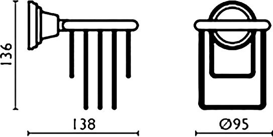 Держатель для фена Bagno & Associati Canova CA17092