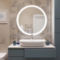 Зеркало круглое Mixline Оливия 70 с подсветкой