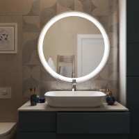 Зеркало круглое Mixline Оливия 70 с подсветкой
