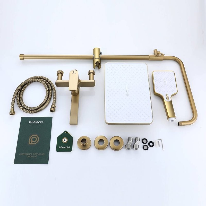 Душевая стойка Splenka S30 S30.24.03 сатин золотой