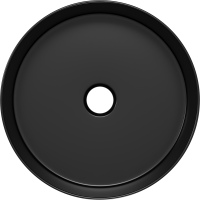 Накладная раковина STWORKI Берген S21413BK 36 матовая черная, круглая