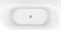 Акриловая ванна Allen Brau Priority 4 R 170x80 см, угловая, правая, пристенная, белая, асимметричная, на ножках, с экраном, со сливом-переливом