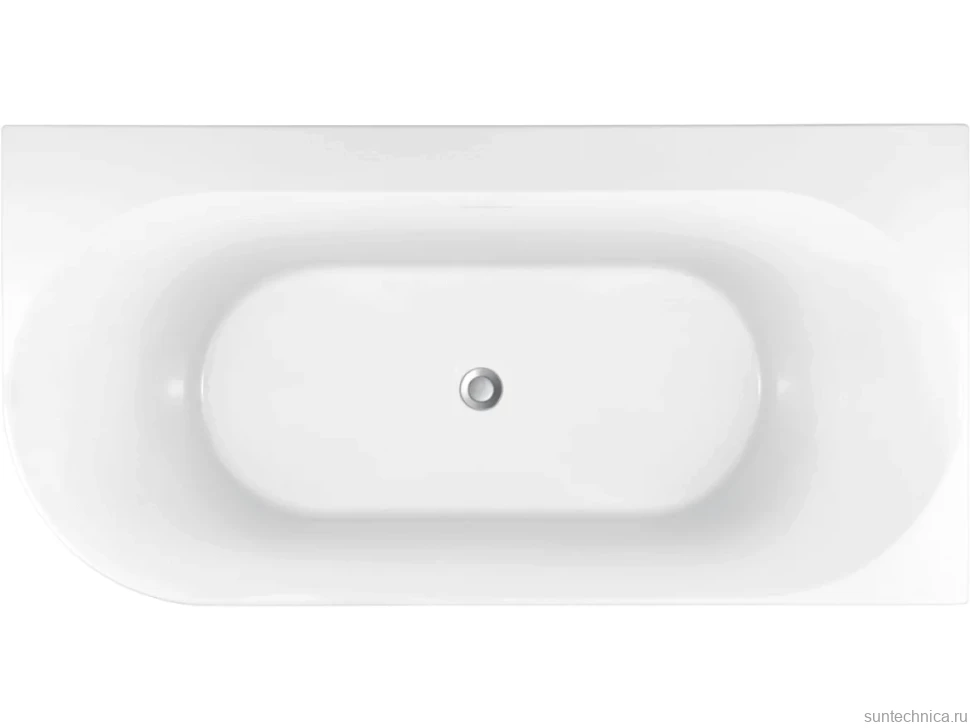 Акриловая ванна Allen Brau Priority 4 R 170x80 см, угловая, правая, пристенная, белая, асимметричная, на ножках, с экраном, со сливом-переливом