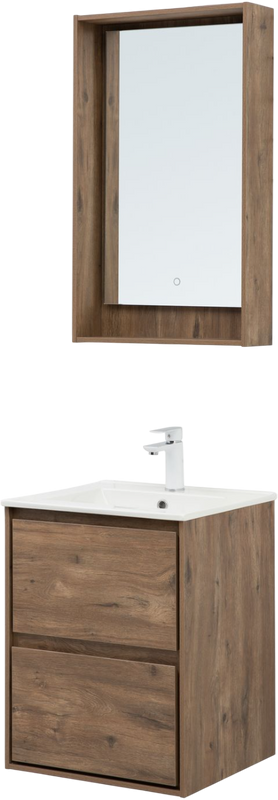 Мебель для ванной комнаты Aquanet Милан 50 подвесная, дуб рустикальный