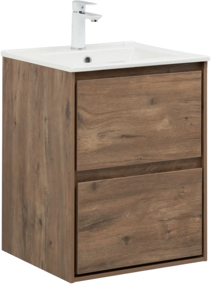 Мебель для ванной комнаты Aquanet Милан 50 подвесная, дуб рустикальный
