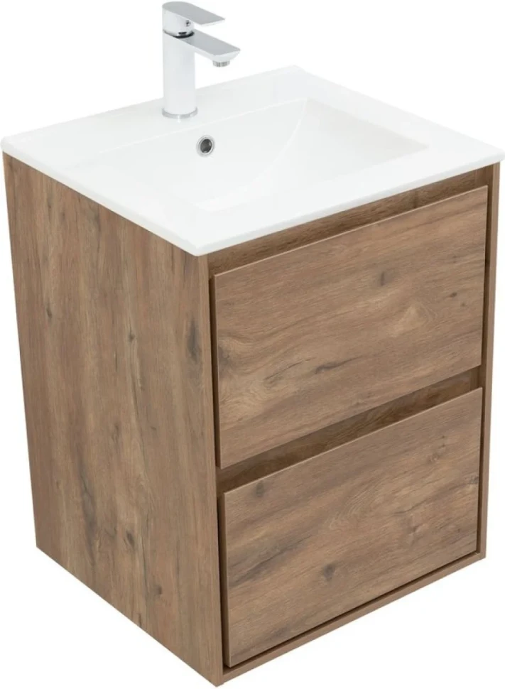 Мебель для ванной комнаты Aquanet Милан 50 подвесная, дуб рустикальный