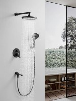 Душевая система встраиваемая Shevanik S4335H, черный