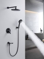 Душевая система встраиваемая Shevanik S4335H, черный