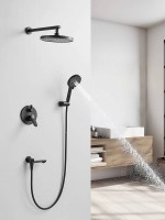 Душевая система встраиваемая Shevanik S4335H, черный