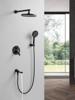 Душевая система встраиваемая Shevanik S4335H, черный