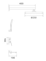 Душевая система встраиваемая Shevanik S4335H, черный