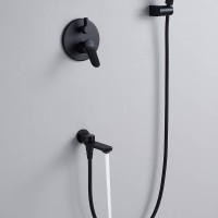 Душевая система встраиваемая Shevanik S4335H, черный