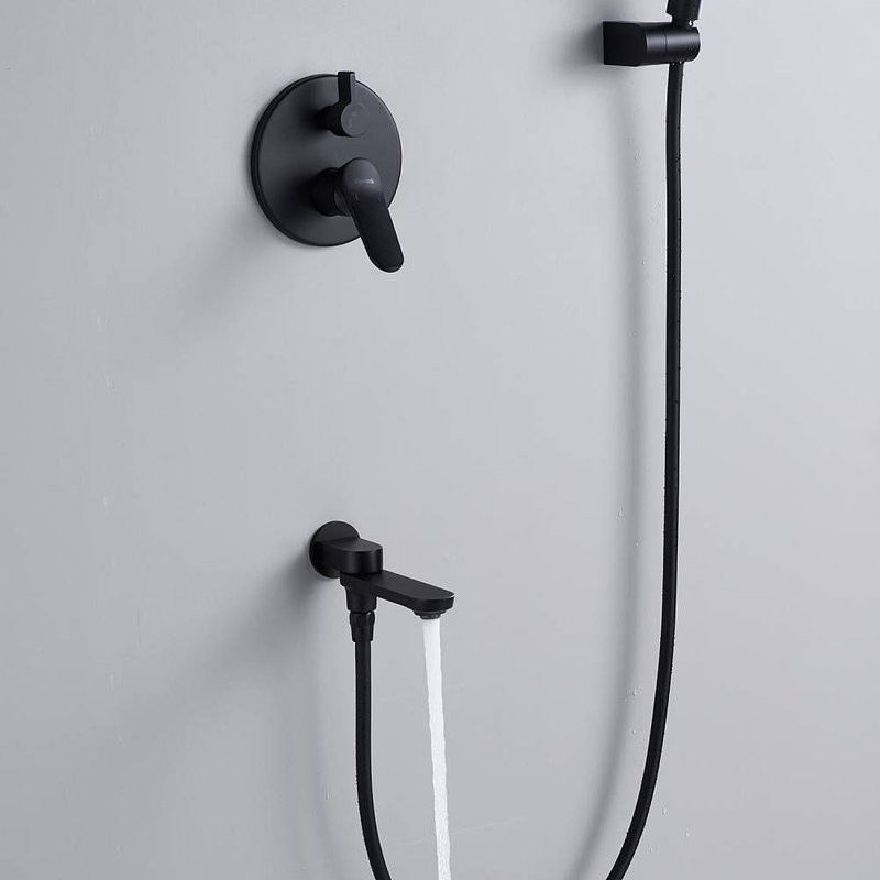 Душевая система встраиваемая Shevanik S4335H, черный