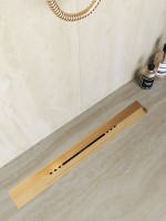 Душевой трап (лоток) RGW Sdr 53Gb 40 см, решетка золото brush, с сифоном