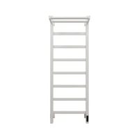 Полотенцесушитель электрический Grota Lore 430х1200 RAL9016 EL 120x45 см, подключение справа, слева, скрытое подключение справа, матовый белый, лесенка, из стали, с полкой