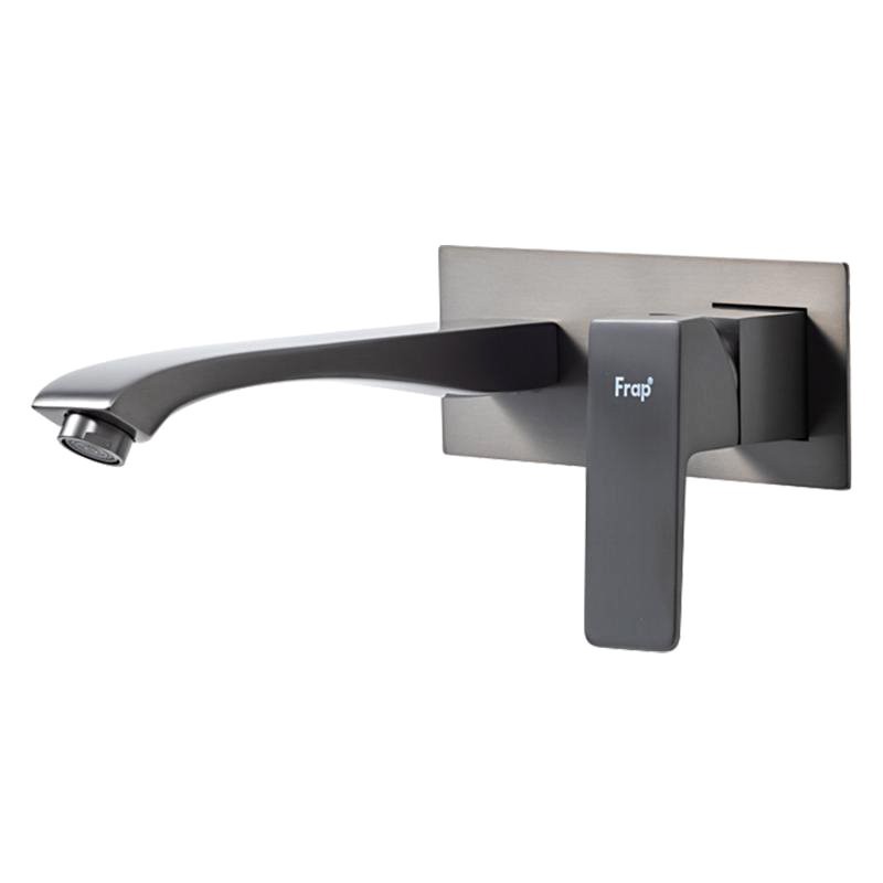 Смеситель для раковины Frap H76 F1276-9 С ВНУТРЕННЕЙ ЧАСТЬЮ, оружейная сталь