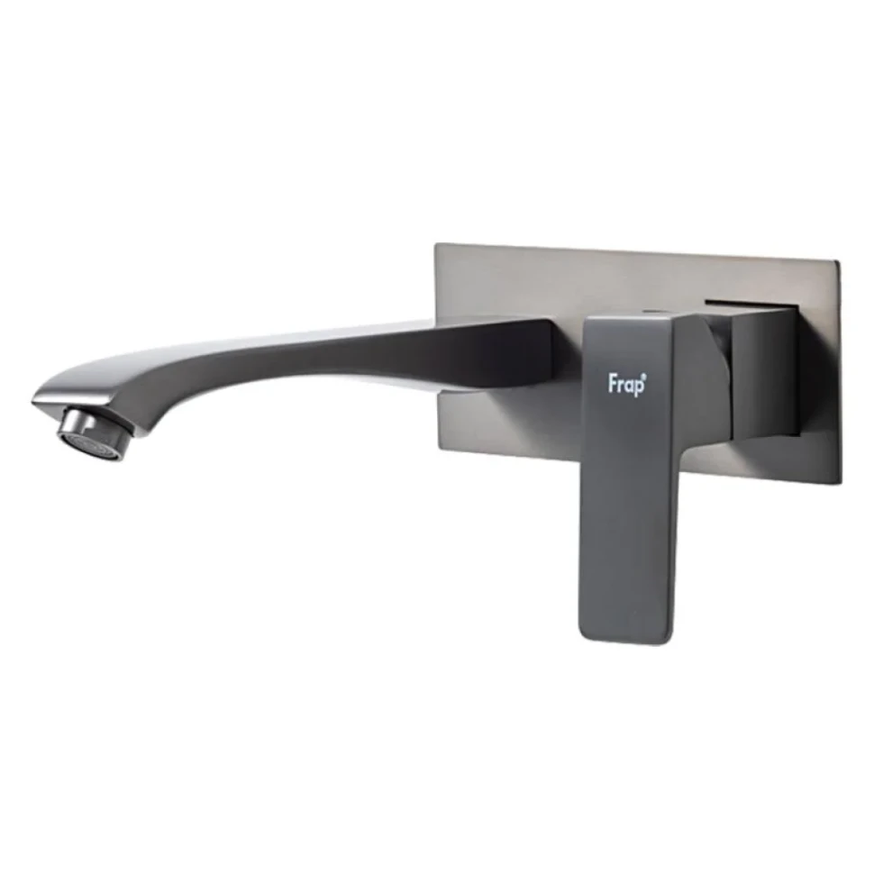 Смеситель для раковины Frap H76 F1276-9 С ВНУТРЕННЕЙ ЧАСТЬЮ, оружейная сталь