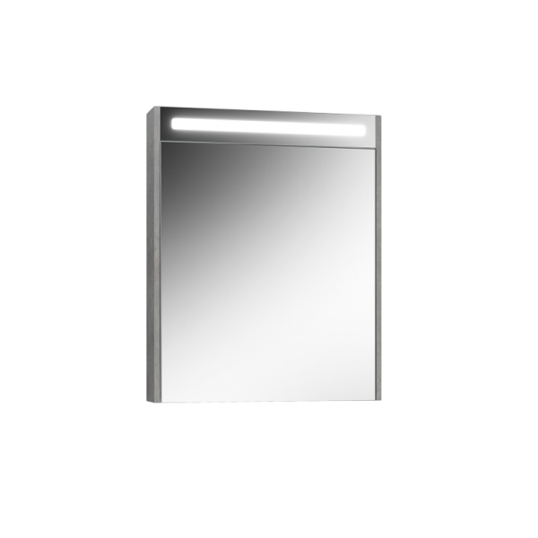 Зеркало-шкаф Belux Неман бетон светлый, с подсветкой