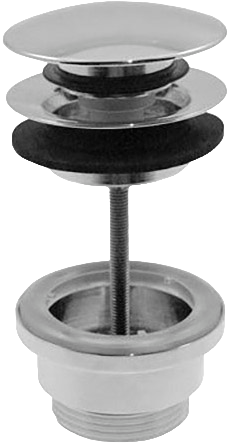 Донный клапан для раковины Remer 905CCR114 универсальный, хром