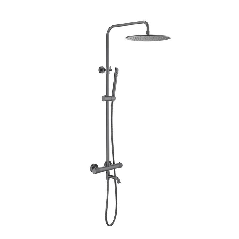 Душевая стойка Timo Saona SX-2380/18 с термостатом, черное золото