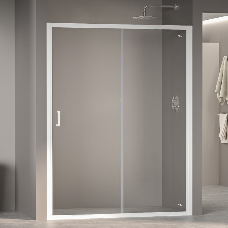 Душевая дверь в нишу RGW Passage PA-14 W 170 см, профиль белый, стекло прозрачное